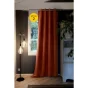 Lot de 2 Rideaux grande hauteur occultant + isolant phonique polaire L140 x H280 cm Inuit Orange