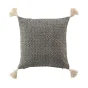 Coussin dehous. compr. pompons 40 x 40 cm coton tisse junon Sans