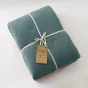 Édredon 180 x 240 cm - Double Gaze de Coton 125 gr/m² - Uni Gaïa Bleu Canard