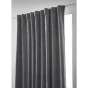 Rideau Occultant Galon Fronceur 140 x 260 cm Blackout & Polaire Bjorn Titane
