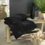 Drap de bain 90 x 150 cm eponge unie tendresse Noir