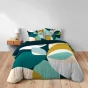 Housse de couette 260 x 240 cm coton 42 fils + 2 taies Mounia