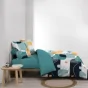 Housse de couette 200 x 200 cm coton 42 fils + 2 taies Sprint