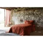 Drap Plat Soline 100% lin lavé – 240 x 300 cm – Paprika (Lin Français)