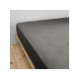 Drap Housse Double Gaze de Coton Anthracite – 180 x 200 cm – Bonnet 30 cm
