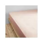 Drap Housse Double Gaze de Coton Rose  – 90 x 190 cm – Bonnet 30 cm