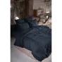 Drap housse double gaze de coton luxe 180 x 200 cm Gaia Bleu foncé
