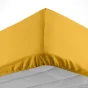 Drap housse 2 personnes 180 x 200 cm uni 57 fils lina Curry
