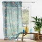 Voilage a oeillets 140 x 240 cm voile sablé Tilda Vert