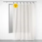 Lot de 2 Voilages à anneaux 140 x 240 cm voile tissé Linka Blanc