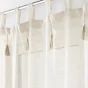 Panneau a passants+pompons 140 x 240 cm effet  tisse dalila Lin