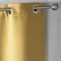 Lot de 2 rideaux occultant a oeillets 135 x 240 cm uni Miel