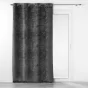 Rideau occutant 140 x 240 cm en velours relief Analia Anthracite