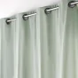 Lot de 2 Rideaux a oeillets 135 x 260 cm coton recyclé Twily Sauge