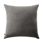 Coussin Déhoussable 45 x 45 cm 100% coton Sixtine Ardoise