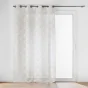 Voilage a oeillets 140 x 240 cm voile sablé imprimé metallisé Majestia