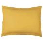 Taie d'oreiller volant plat 50 x 70 cm uni 57 fils lina  + point bourdon Miel