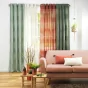 Voilage a oeillets 140 x 240 cm effet lin tisse fils chenille terraza Vert