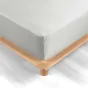 Drap housse 1 personne 90 x 190 cm percale uni 78 fils percaline White