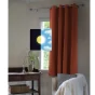 Rideau 100% occultant luxe spécial petites fenêtres 140 x 180 cm Obscure Terracotta