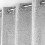 Lot de 2Rideau voile à oeillets 140 x 240 cm effet lainage Loulaine Gris