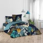Pack parure de couette 240 x 220 cm Mistic + drap housse 140 x 190 x 30 Blanc