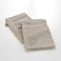 2 gants de toilette 15 x 21 cm eponge unie tendresse Taupe