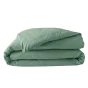 Housse de couette 2 personnes 260 x 240 cm percale de coton 78 fils Tilleul