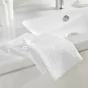 2 gants de toilette 15 x 21 cm eponge unie tendresse Blanc