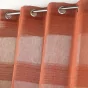 Panneau a oeillets 140 x 280 cm effet lin tisse fils chenille terraza Terracotta