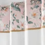 Panneau a oeillets 140 x 280 cm voile sable+top imprime+jute alissia top Rose