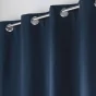 Rideau a oeillets 140 x 180 cm 100% occultant thermique Crepuscule Bleu