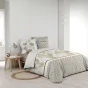 PacK housse de couette 240 x 220 cm  percale 78 fils Melisse + DH 140x190  Blanc