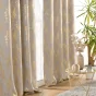 Lot de 2 Rideaux à occultant 140 x 260 cm à oeillets Imprimé Métallisé Lyra Taupe