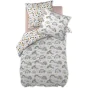 Housse de couette 200x200 + 2 taies d100% coton Arcoeur