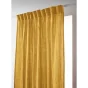 Rideau Galon Fronceur 140 x 240 cm – Double Gaze de Coton Gaïa Jaune Safran