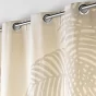 Lot de 2 Rideaux a oeillets 140 x 260 cm coton/polyester imprime Baobab