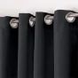 Lot de 2 rideaux spécial petites fenêtres 140 x 180 cm Essentiel Noir