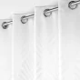 Rideau a oeillets 140 x 260 cm jacquard victoria Blanc