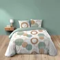 Housse de couette 240 x 220 cm coton 42 fils + 2 taies Lunabella blanc