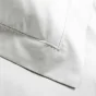 Drap housse qualité hotêl 160 x 200 cm + 2 taies en percale 78 fils Blanc