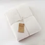 Édredon 180 x 240 cm - Double Gaze de Coton 125 gr/m² - Uni Gaïa Blanc