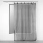 Voilage a anneaux 140 x 240 cm voile tissé Linka Anthracite