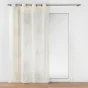 Voilage à Œillets grande hauteur - 140 x 280 cm - Voile Sable avec Appliqué Lotus