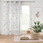 Voilage a oeillets 140 x 240 cm voile sable imprime Palmea Naturel