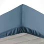 Drap housse 140 x 190 cm bonnet 30 cm Mmicrofibre Oscar Bleu Nuit