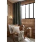 Lot de 2 rideaux petite hauteur 140 x 180 cm occultant doublé polaire Bjorn Romarin