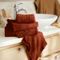 Serviette Invité Gaïa 30 x 50 cm – Gaze de Coton Unie Terracotta
