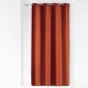 Rideau a oeillets metal 140 x 260 cm polyester uni essentiel Terracotta