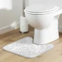 Tapis contour wc 45 x 45 cm microfibre imprimée Amber